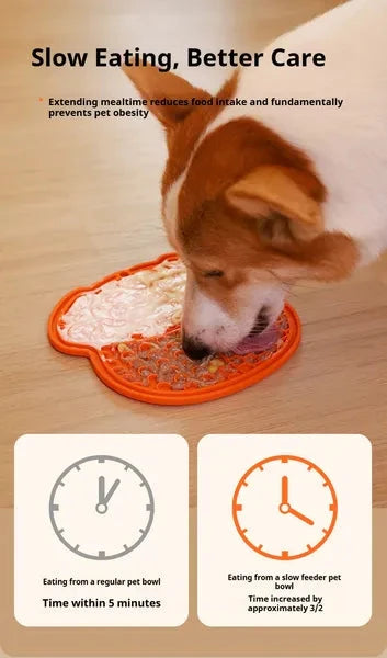 Lick Mat For Dogs And Cats Dog Slow Feeder Mat With Strong Suction