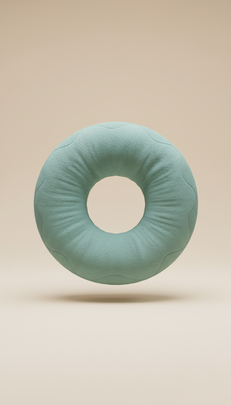 Plush Donut Pet Bed with Soft-Touch Fleece