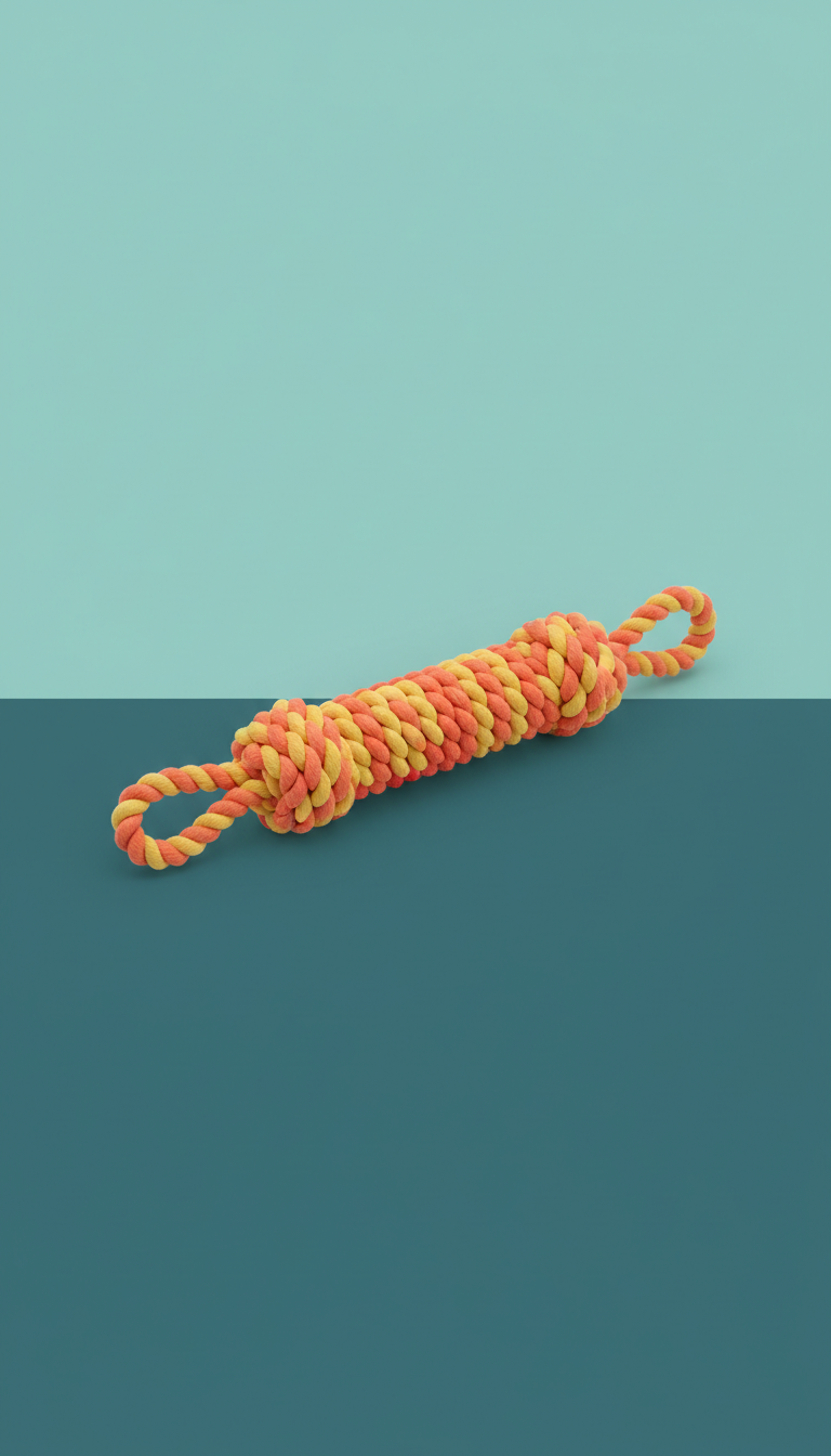 Interactive Rope Tug Toy with Dual Handles
